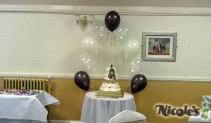 Balloon Cake Pearl Arches